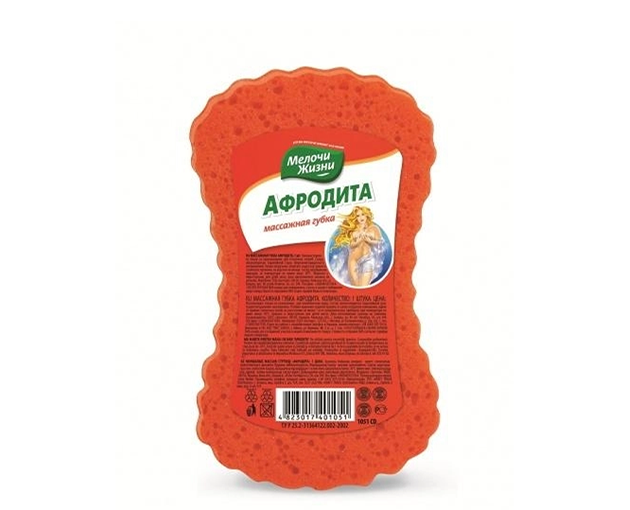 Melochi Zhizni bath massage sponge Afrodita 1 psc